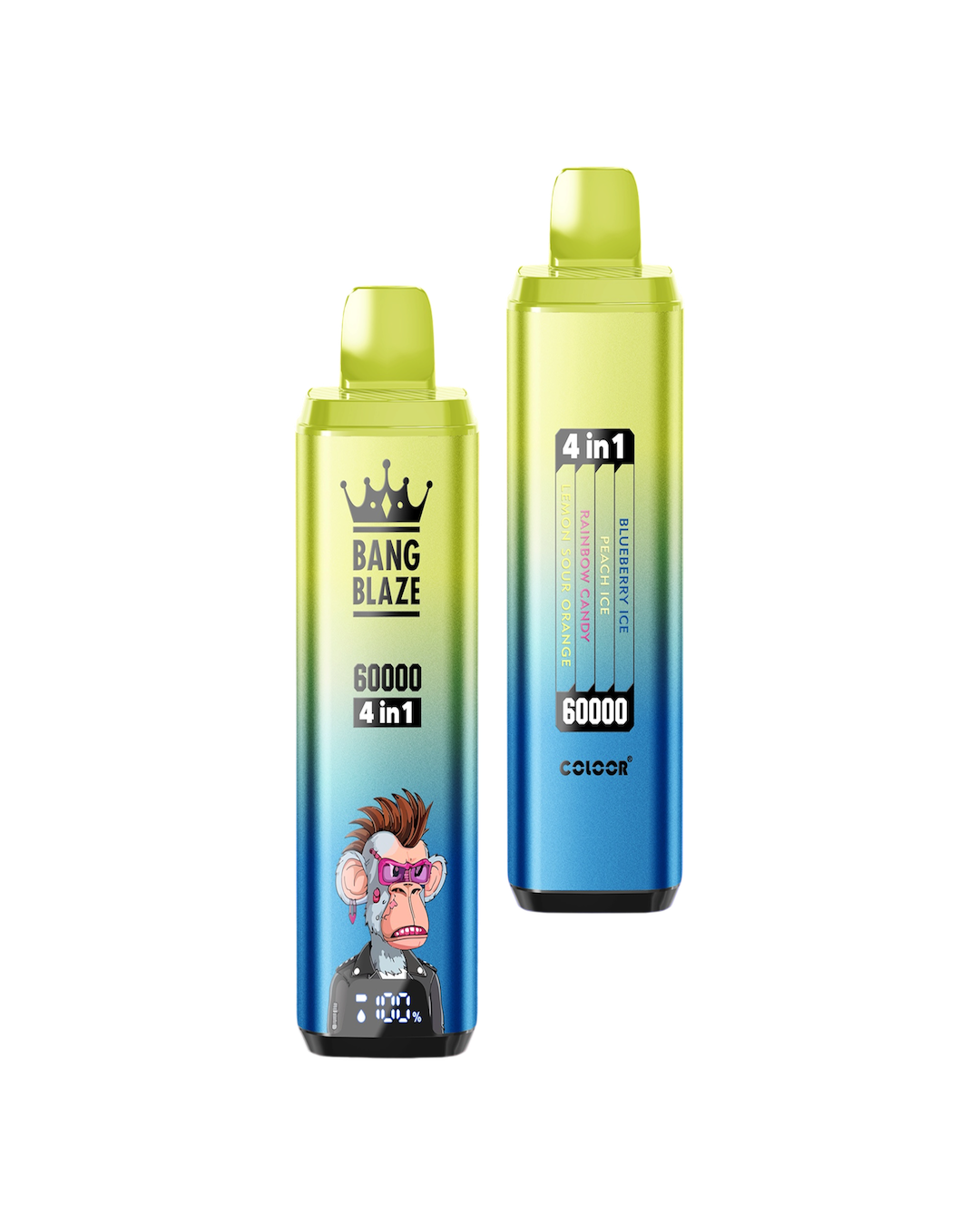 BANG BLAZE ブルーベリーアイス＆ピーチアイス＆キャンディ＆レモンサワーオレンジ