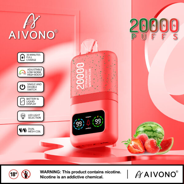AIVONO ストロベリーウォーターメロン味【ニコパフ】5%