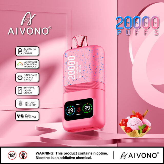 AIVONO ストロベリーアイスクリーム味【ニコパフ】5%