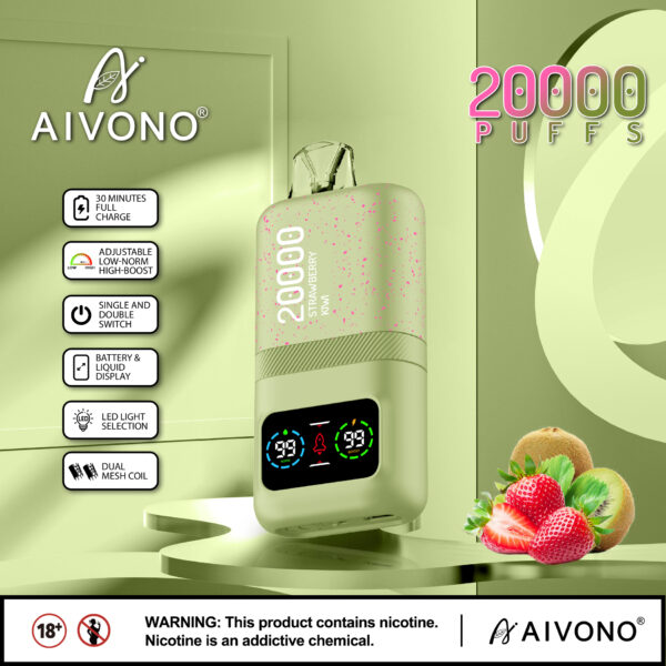 AIVONO ストロベリーキウイ味【ニコパフ】5%