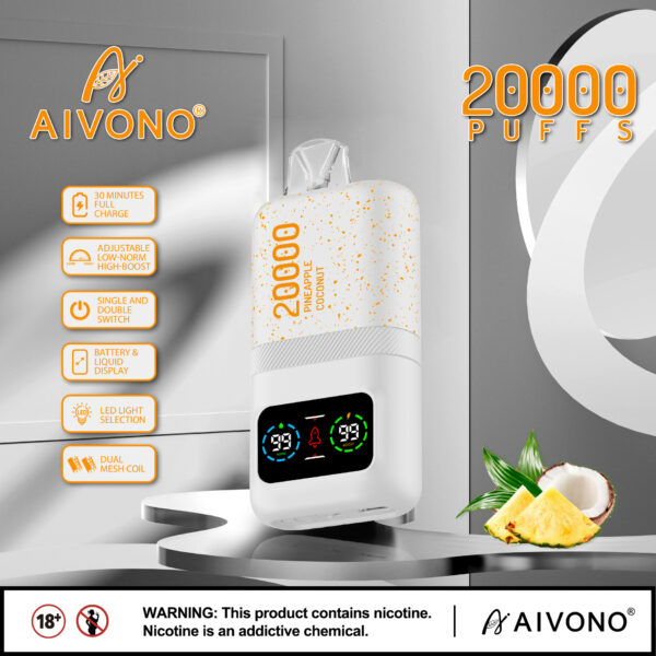AIVONO パインアップルココナッツ味【ニコパフ】5%
