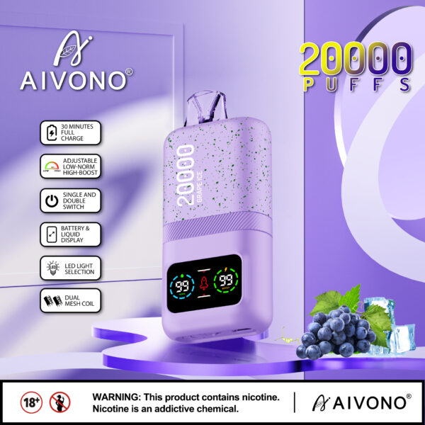 AIVONO グレープアイス味【ニコパフ】5%