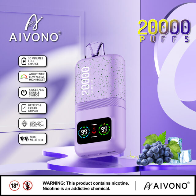 AIVONO グレープアイス味【ニコパフ】5%