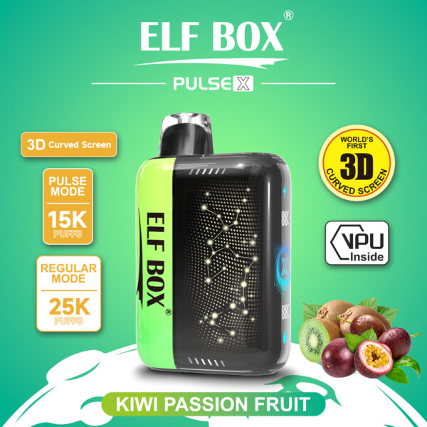 ELF BOX PLUS X キウイパッションフルーツ味【ニコパフ】5%