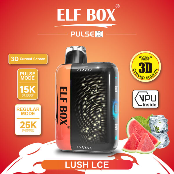 ELF BOX PLUS X ラッシュアイス味【ニコパフ】5%
