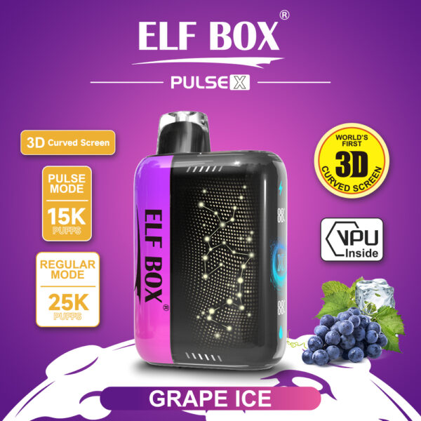 ELF BOX PLUS X グレープアイス味【ニコパフ】5%
