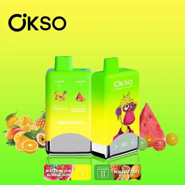 OKSO ミックスフルーツ × ウォーターメロン・バブルガム【ニコパフ】5%