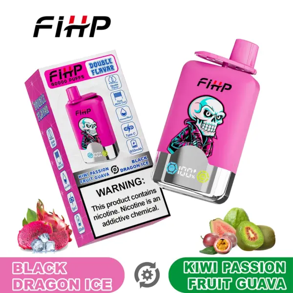 FiHP ブラックドラゴン・アイス × キウイ・パッションフルーツ・グアバ【ニコパフ】5%