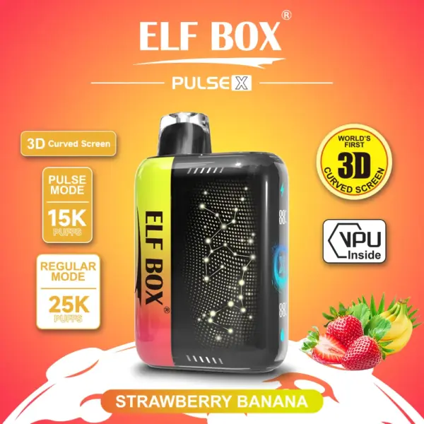 ELF BOX PLUS X ストロベリーバナナ味【ニコパフ】5%