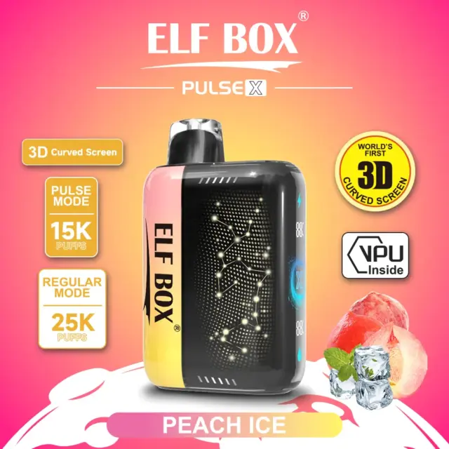 ELF BOX PLUS X ピーチアイス味【ニコパフ】5%