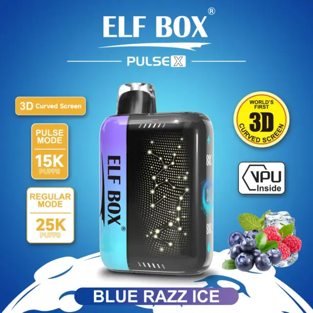 ELF BOX PLUS X ブルーラズアイス味【ニコパフ】5%