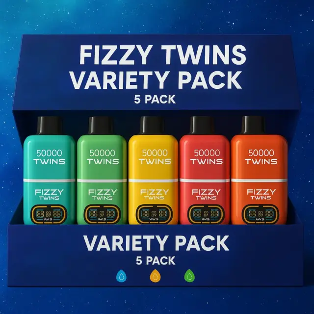Fizzy Twins 2‑Flavors バラエティパック（売れ筋TOP5 / 5本セット）