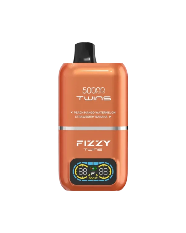 Fizzy Twins 2‑Flavors ピーチマンゴースイカ＆ストロベリーバナナ【ニコパフ】5%
