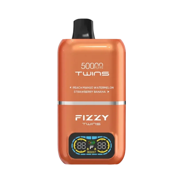 Fizzy Twins 2‑Flavors ピーチマンゴースイカ＆ストロベリーバナナ【ニコパフ】5%