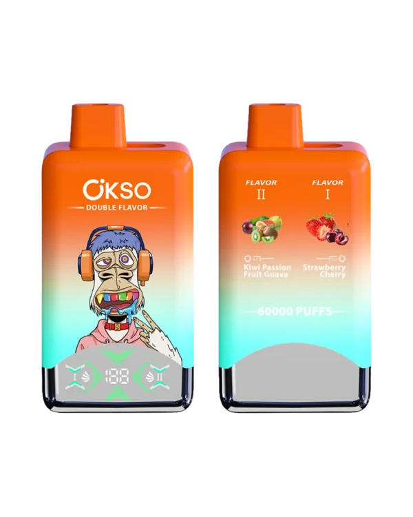 OKSO キウイ・パッションフルーツ・グアバ × ストロベリー・チェリー【ニコパフ】5%