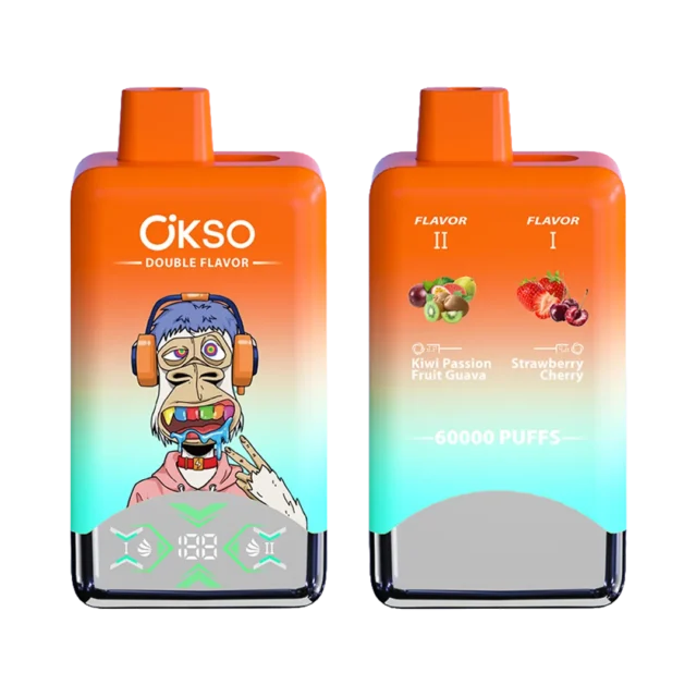 OKSO キウイ・パッションフルーツ・グアバ × ストロベリー・チェリー【ニコパフ】5%