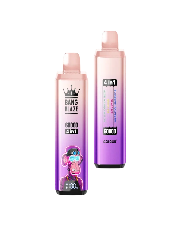BANG BLAZE ブルーベリーラズベリー＆グレープアイス＆ミックスフルーツアイス＆アロエマンゴーメロン【ニコパフ】5%