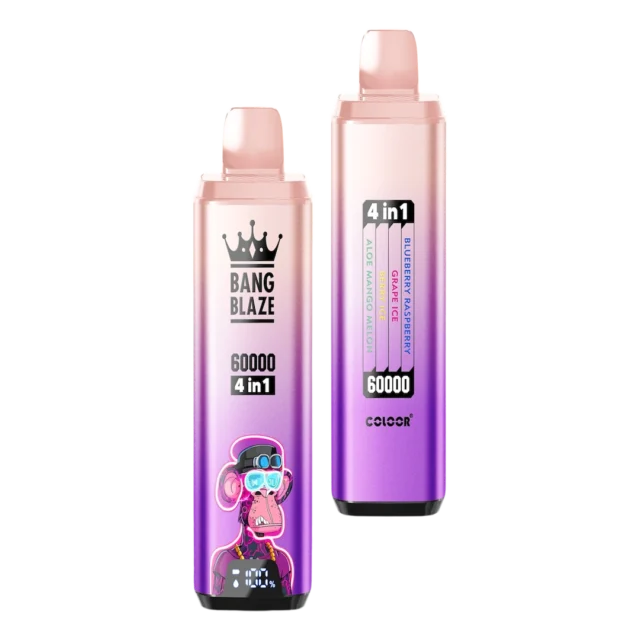 BANG BLAZE ブルーベリーラズベリー＆グレープアイス＆ミックスフルーツアイス＆アロエマンゴーメロン【ニコパフ】5%