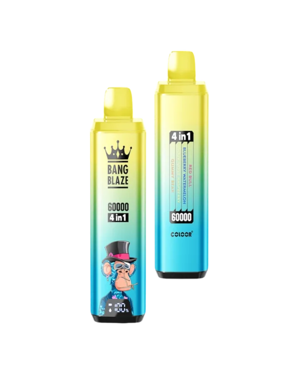 BANG BLAZE エナジードリンク＆ブルーベリースイカ＆サワーアップルラズベリー＆ハリボグミ【ニコパフ】5%