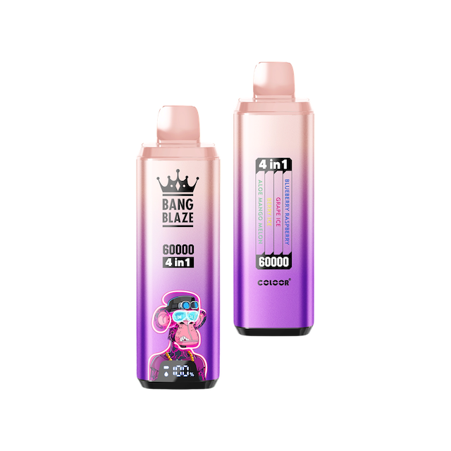 BANG BLAZE ブルーベリーラズベリー＆グレープアイス＆ミックスフルーツアイス＆アロエマンゴーメロン【ニコパフ】5%